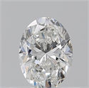 Natural Diamond 0.50 Carats, Oval with  Cut, G Color, VVS2 Clarity and Certified by GIA