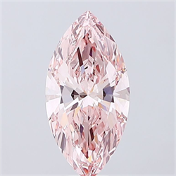 Picture of Lab Grown Diamond 8.02 Carats, Marquise with  Cut, Fancy Intense Pink Color, VS1 Clarity and Certified by IGI