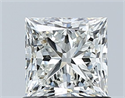 Natural Diamond 1.01 Carats, Princess with  Cut, H Color, VS1 Clarity and Certified by GIA
