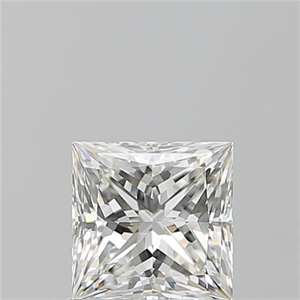 Picture of Natural Diamond 1.01 Carats, Princess with  Cut, I Color, VVS1 Clarity and Certified by GIA