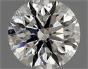 Natural Diamond 0.42 Carats, Round with Excellent Cut, G Color, VS2 Clarity and Certified by IGI