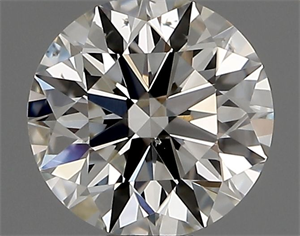 Picture of Natural Diamond 0.42 Carats, Round with Excellent Cut, G Color, VS2 Clarity and Certified by IGI