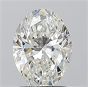 Natural Diamond 1.50 Carats, Oval with  Cut, H Color, SI1 Clarity and Certified by GIA