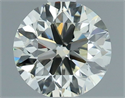 Natural Diamond 0.66 Carats, Round with Very Good Cut, I Color, VVS1 Clarity and Certified by IGI