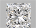 Natural Diamond 1.06 Carats, Princess with  Cut, F Color, VVS2 Clarity and Certified by GIA