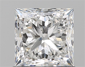 Picture of Natural Diamond 1.06 Carats, Princess with  Cut, F Color, VVS2 Clarity and Certified by GIA