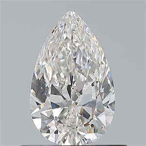 Foto Diamante Natural 0.55 quilates, De pera , Color G, claridad VVS1 y certificado GIA de