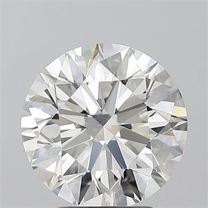 Picture of Natural Diamond 3.04 Carats, Round with Excellent Cut, I Color, VVS1 Clarity and Certified by GIA