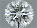 Natural Diamond 0.70 Carats, Round with Excellent Cut, I Color, VVS2 Clarity and Certified by IGI