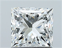 Natural Diamond 1.00 Carats, Princess with  Cut, I Color, VS2 Clarity and Certified by GIA
