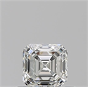 Natural Diamond 0.51 Carats, Asscher with  Cut, I Color, VVS1 Clarity and Certified by GIA