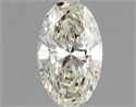 Natural Diamond 0.60 Carats, Oval with  Cut, K Color, VS1 Clarity and Certified by GIA