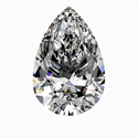 Natural Diamond 0.46 Carats, Pear with  Cut, G Color, VVS1 Clarity and Certified by GIA