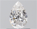 Natural Diamond 0.51 Carats, Pear with  Cut, E Color, VVS2 Clarity and Certified by GIA