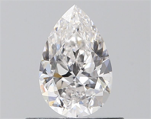 Picture of Natural Diamond 0.51 Carats, Pear with  Cut, E Color, VVS2 Clarity and Certified by GIA