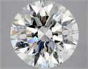 Natural Diamond 4.50 Carats, Round with Excellent Cut, G Color, VVS1 Clarity and Certified by GIA
