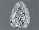 Diamante Natural 0.50 quilates, De pera , Color G, claridad SI1 y certificado GIA