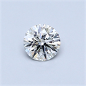 Diamante Natural 0.40 quilates, Redondo , Color I, claridad SI2 y certificado GIA