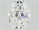 Natural Diamond 0.71 Carats, Oval with  Cut, E Color, VS2 Clarity and Certified by GIA