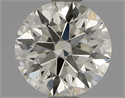 Natural Diamond 0.73 Carats, Round with Excellent Cut, L Color, VS2 Clarity and Certified by IGI