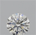 Natural Diamond 0.40 Carats, Round with Excellent Cut, J Color, VVS2 Clarity and Certified by GIA