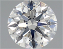 Natural Diamond 0.80 Carats, Round with Excellent Cut, F Color, SI1 Clarity and Certified by GIA