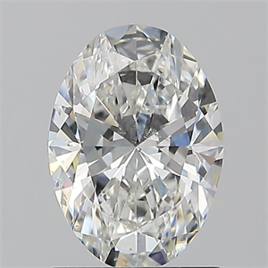 Picture of Natural Diamond 1.20 Carats, Oval with  Cut, G Color, SI2 Clarity and Certified by GIA