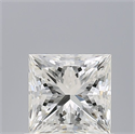 Natural Diamond 0.74 Carats, Princess with  Cut, H Color, IF Clarity and Certified by GIA