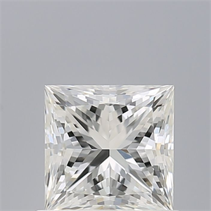 Picture of Natural Diamond 0.74 Carats, Princess with  Cut, H Color, IF Clarity and Certified by GIA