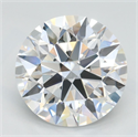 Lab Grown Diamond 3.17 Carats, Round with Ideal Cut, D Color, VVS1 Clarity and Certified by IGI