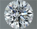 Natural Diamond 0.90 Carats, Round with Excellent Cut, H Color, VS1 Clarity and Certified by GIA