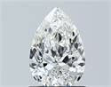 Natural Diamond 0.90 Carats, Pear with  Cut, H Color, VS1 Clarity and Certified by GIA