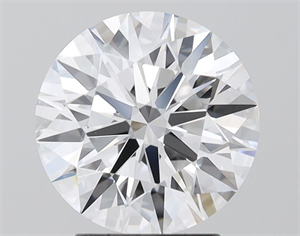 Picture of Lab Grown Diamond 2.90 Carats, Round with Ideal Cut, D Color, VVS1 Clarity and Certified by IGI