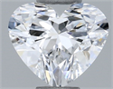 Natural Diamond 0.50 Carats, Heart with  Cut, D Color, VS2 Clarity and Certified by GIA