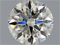 Natural Diamond 0.71 Carats, Round with Excellent Cut, L Color, SI2 Clarity and Certified by GIA