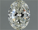 Natural Diamond 1.00 Carats, Oval with  Cut, I Color, SI1 Clarity and Certified by IGI