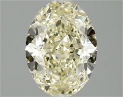 Picture of Lab Grown Diamond 2.09 Carats, Oval with  Cut, Fancy Yellow Color, VS1 Clarity and Certified by IGI