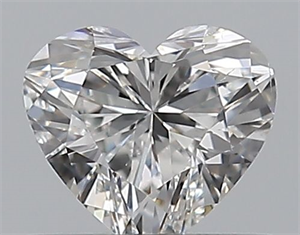 Picture of Natural Diamond 0.42 Carats, Heart with  Cut, E Color, SI1 Clarity and Certified by GIA