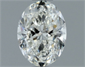 Natural Diamond 1.00 Carats, Oval with  Cut, G Color, VS2 Clarity and Certified by IGI