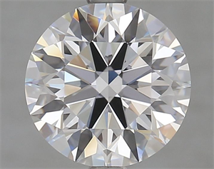 Picture of Lab Grown Diamond 2.84 Carats, Round with Ideal Cut, D Color, FL Clarity and Certified by IGI