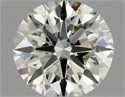 Natural Diamond 0.60 Carats, Round with Excellent Cut, J Color, VVS2 Clarity and Certified by GIA