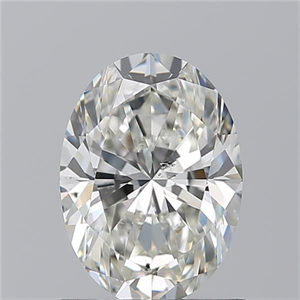 Picture of Natural Diamond 1.21 Carats, Oval with  Cut, I Color, SI2 Clarity and Certified by GIA
