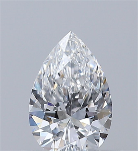 Picture of Natural Diamond 0.40 Carats, Pear with  Cut, D Color, VS2 Clarity and Certified by GIA