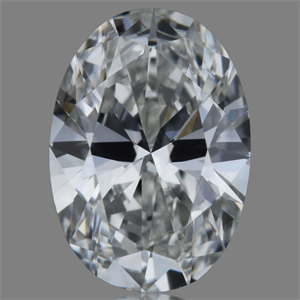 Picture of Natural Diamond 0.42 Carats, Oval with  Cut, G Color, VVS2 Clarity and Certified by GIA