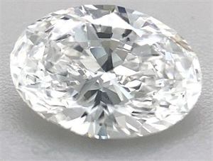 Picture of Natural Diamond 1.03 Carats, Oval with  Cut, E Color, SI1 Clarity and Certified by GIA