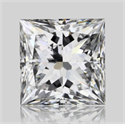 Natural Diamond 1.02 Carats, Princess with  Cut, D Color, SI2 Clarity and Certified by GIA