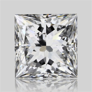 Picture of Natural Diamond 1.02 Carats, Princess with  Cut, D Color, SI2 Clarity and Certified by GIA