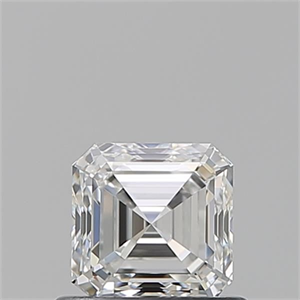 Foto Diamante Natural 0.71 quilates, Asscher , Color F, claridad VVS2 y certificado GIA de