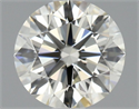 Natural Diamond 0.75 Carats, Round with Excellent Cut, J Color, IF Clarity and Certified by IGI