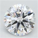 Lab Grown Diamond 3.04 Carats, Round with Ideal Cut, D Color, IF Clarity and Certified by IGI